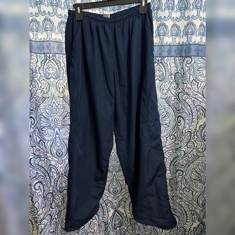 Nike Vintage Track Pants Men's XL Y2K Running Baggy Sweatpants Navy